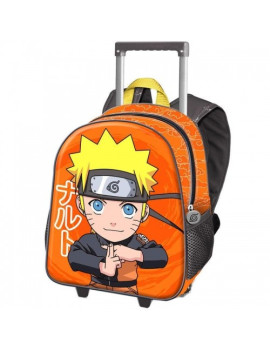 Naruto Shippuden cartable  roulettes chikara 34cm