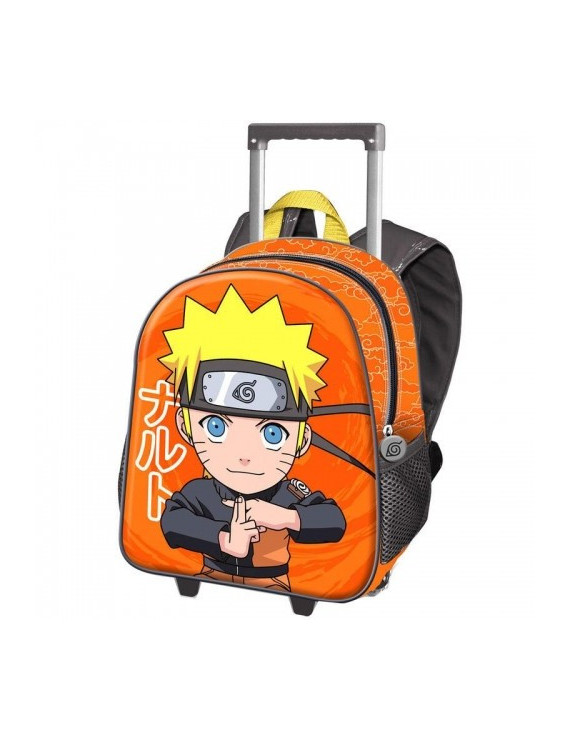 Naruto Shippuden cartable  roulettes chikara 34cm