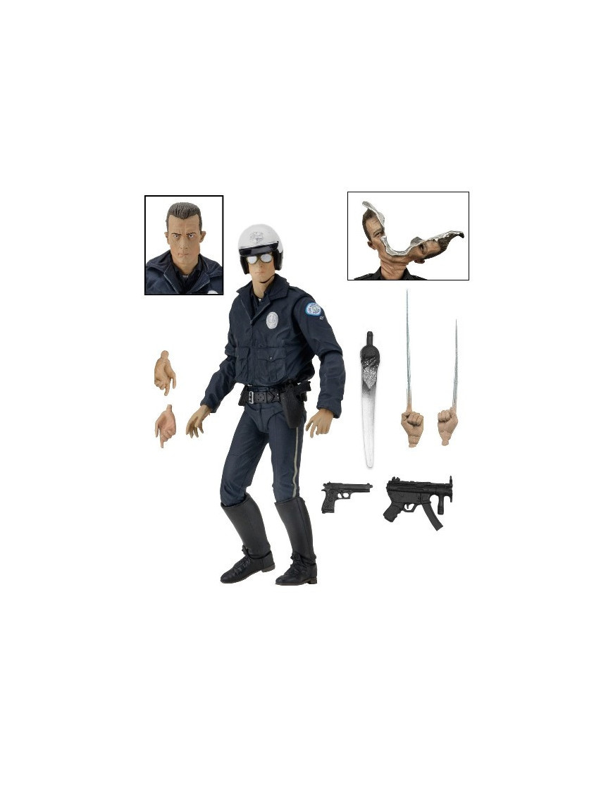 TERMINATOR 2 - FIGURINE ULTIMATE T-1000 MOTORCYCLE COP 18