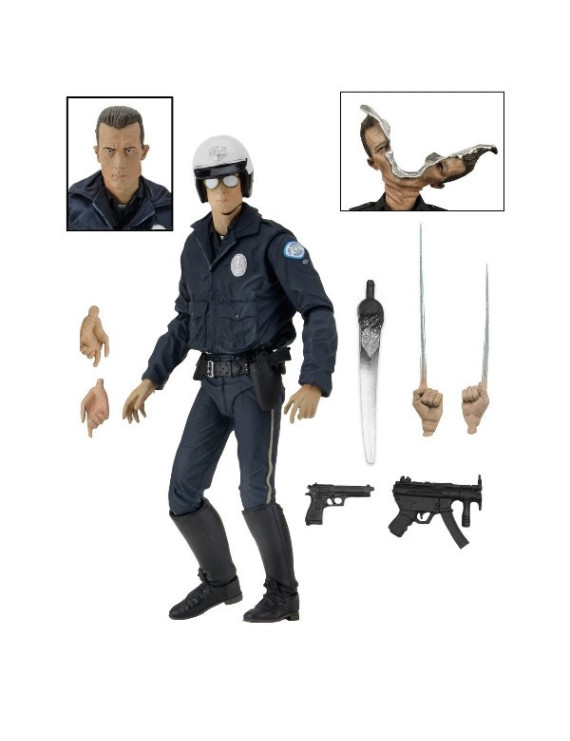 TERMINATOR 2 - FIGURINE ULTIMATE T-1000 MOTORCYCLE COP 18