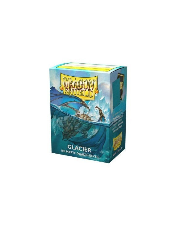 100 Proteges cartes Dual Matte - Glacier  dragon shield