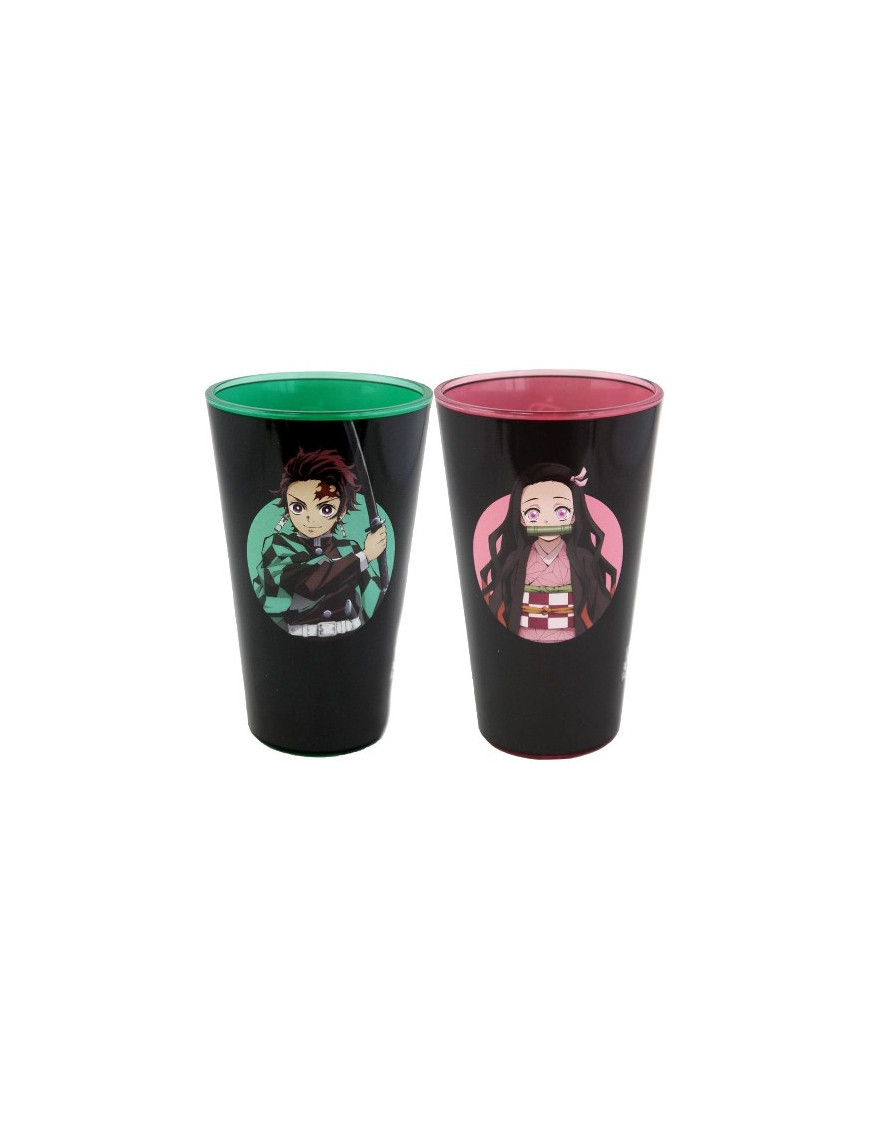 Demon Slayer   Pack 2 verres Tanjiro et Nezuko