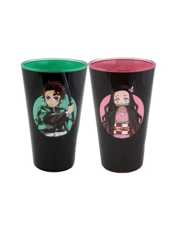 Demon Slayer   Pack 2 verres Tanjiro et Nezuko