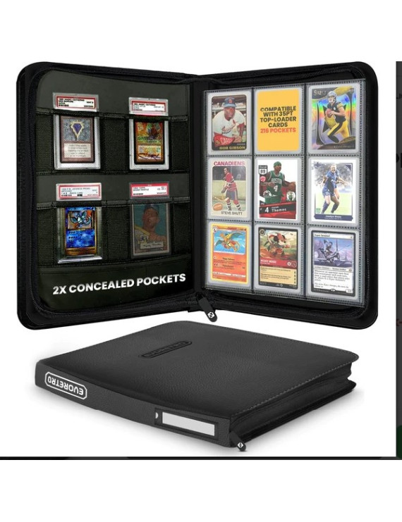 EVORETRO - Shield+ 216 Topload Cards Binder Black