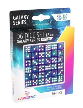 Set de 36 DÃ©s Ã  6 faces 12mm Galaxy Series  Moon Gamegenic