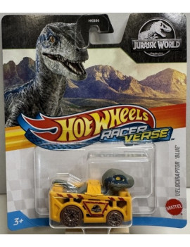 HOT WHEELES RACER VERSE   VELOCIRAPTOR BLUE hrt35-4810