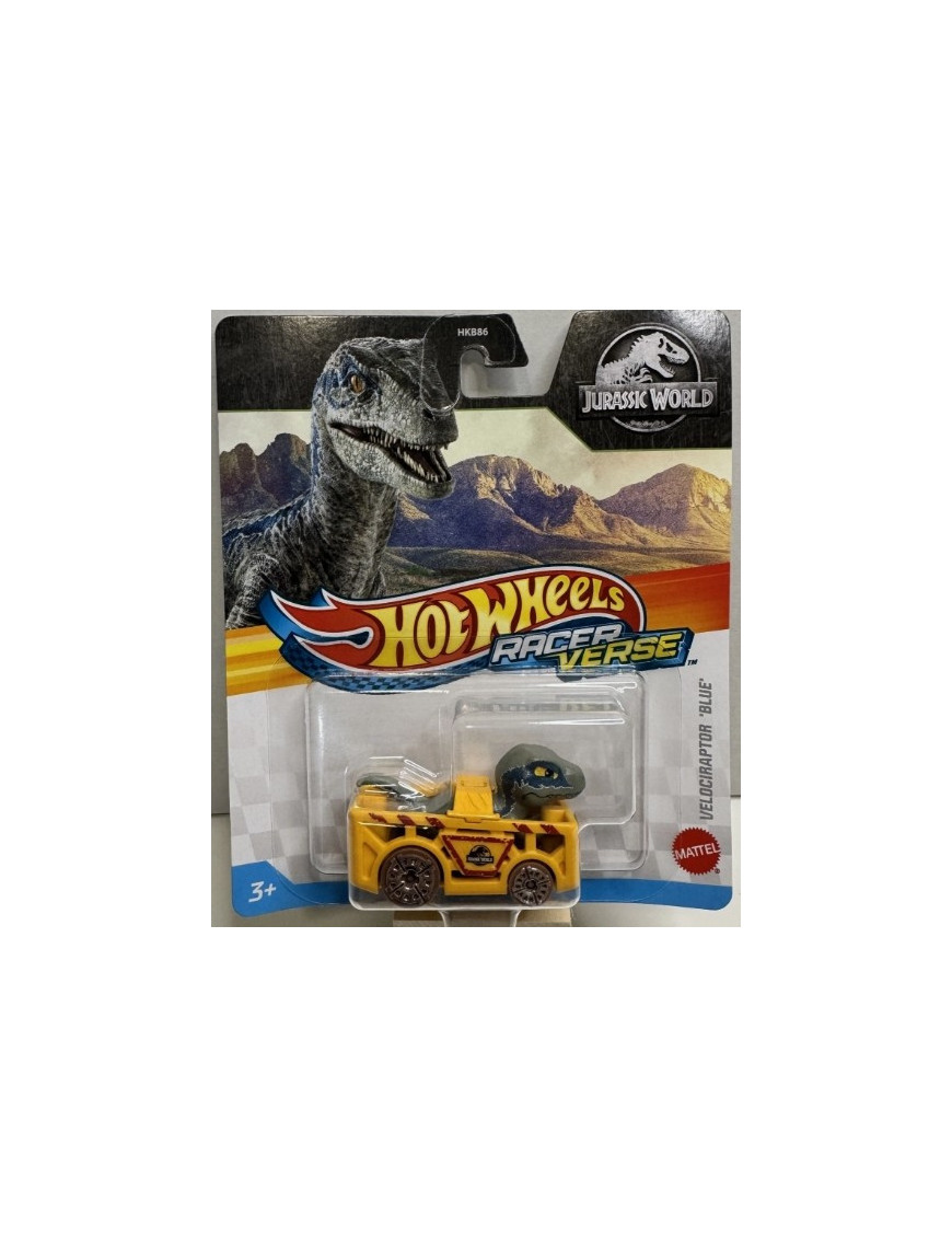 HOT WHEELES RACER VERSE   VELOCIRAPTOR BLUE hrt35-4810