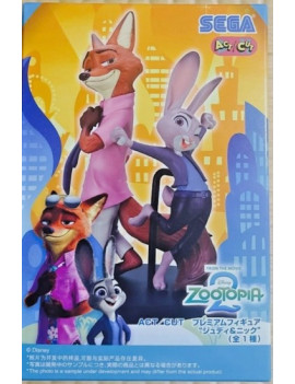 Figurine premium Zootopia Judy Hopps Nick Wilde SEGA ACT/CUT