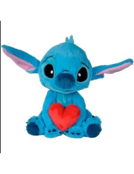 STITCH Tenant un Coeur - Peluche 25cm