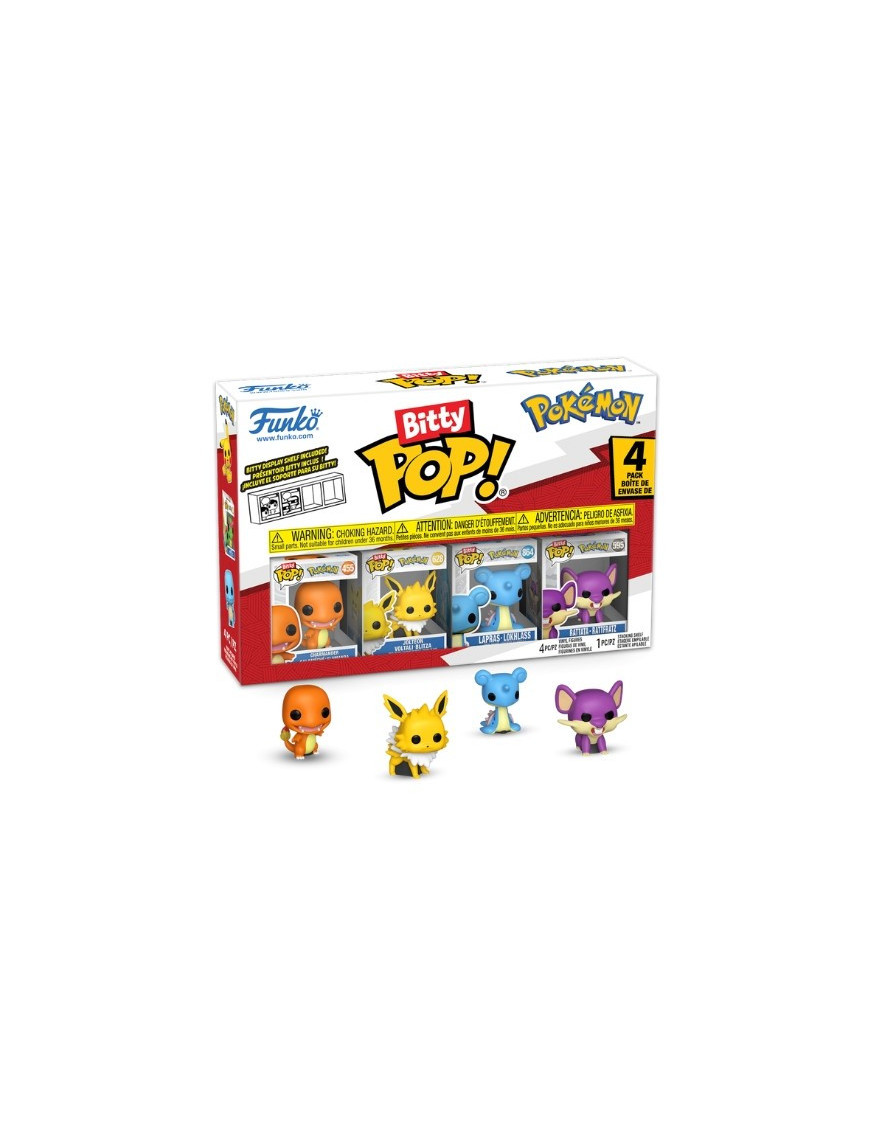 POKEMON - Bitty Pop 4 Pack 25cm - Salameche