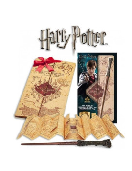 HARRY POTTER - Baguette d Harry et carte du Maraudeur