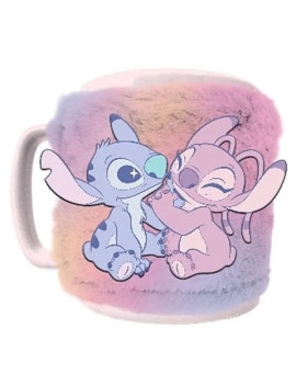 Lilo et Stitch Fuzzy Mug Planetery Stitch  Angel New Design