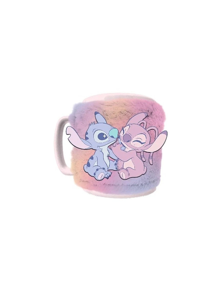 Lilo et Stitch Fuzzy Mug Planetery Stitch  Angel New Design