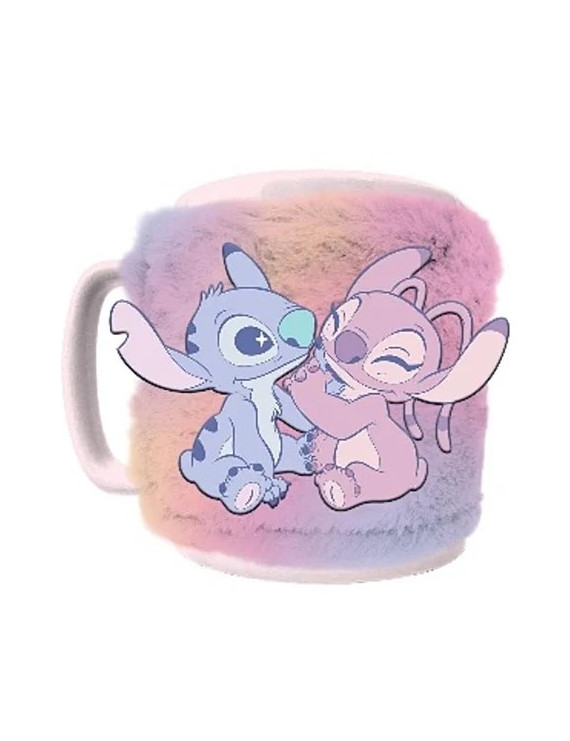 Lilo et Stitch Fuzzy Mug Planetery Stitch  Angel New Design